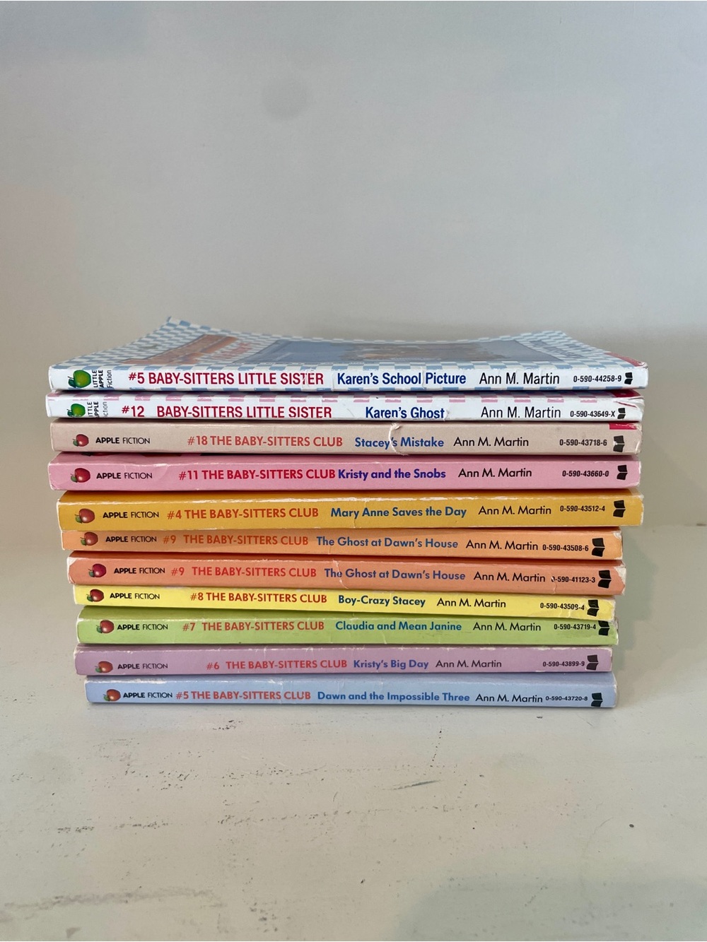 Vintage The Babysitters Club Original Book Lot Little Sister Set of 11